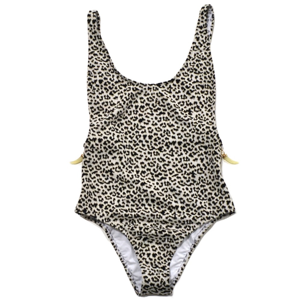 VICTORIA'S SECRET ANIMAL PRINT LEOPARD PRINT ONE PIECE ZIP SWIMMING